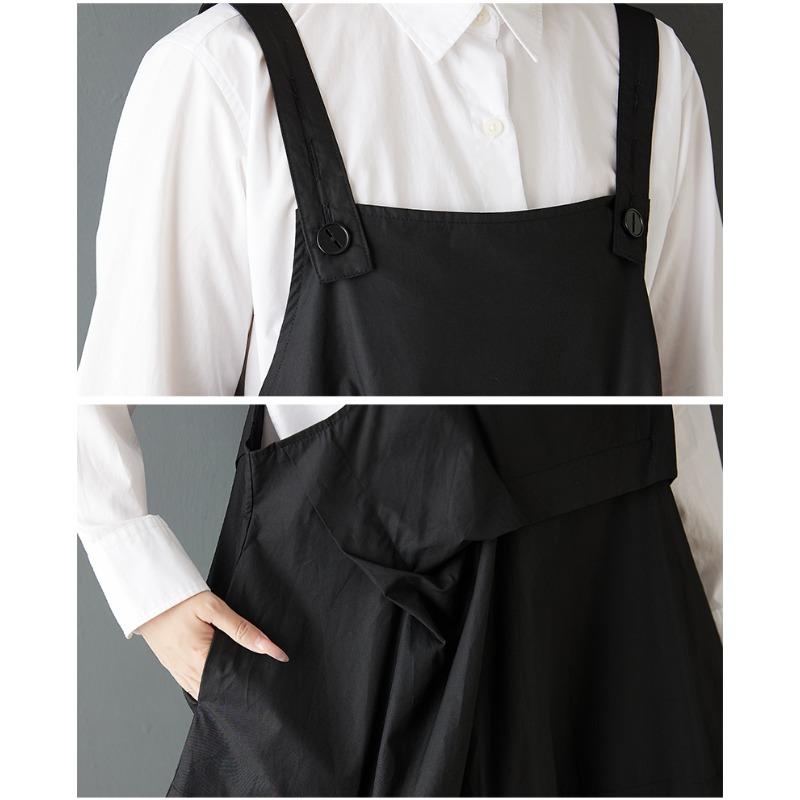 DIMANAF 2025 Autumn Women Plus Size Casual Long Dress Loose Fashion Lady Sleeveless Maxi Dress Black