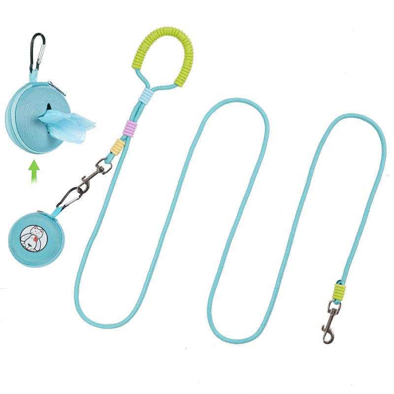 1/2 ks Lehké vodítko pro psa s dvojitou rukojetí Vodítko proti ztrátě psa Potřeby pro domácí mazlíčky Dvojité trakční lano pro domácí mazlíčky