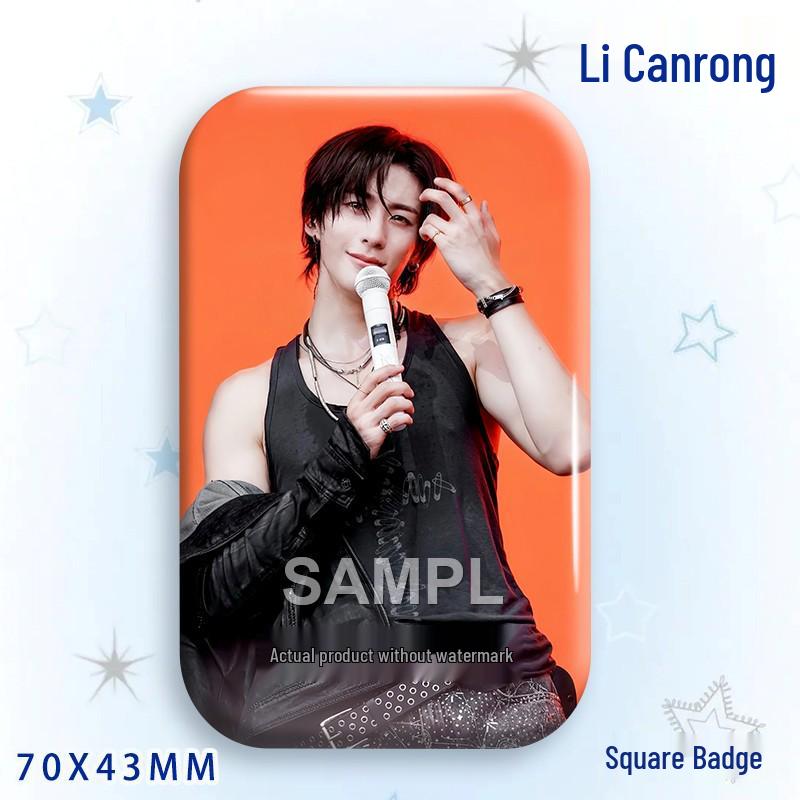 Anton Li Laser Square Star Idol Brooch & Pendant