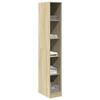VidaXL Wardrobe Sonoma Oak 30x50x200 Cm Engineered Wood, Storage Cabinet, Wardrobe Organizer, Closet, 3307704