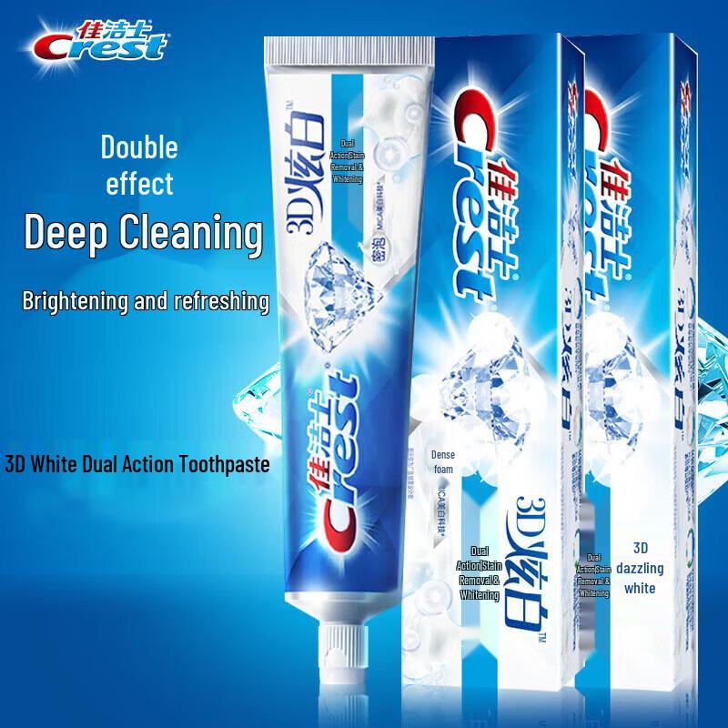 Crest 3D White Dual Action Whitening Toothpaste