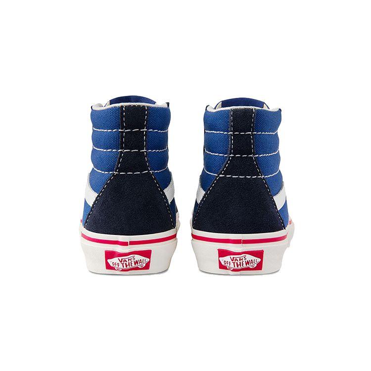 Vans Sk8 Non-Slip Durable High-Top Kids Skate Shoes Kids Sneaker Blue Black VN0A4BUW2ND