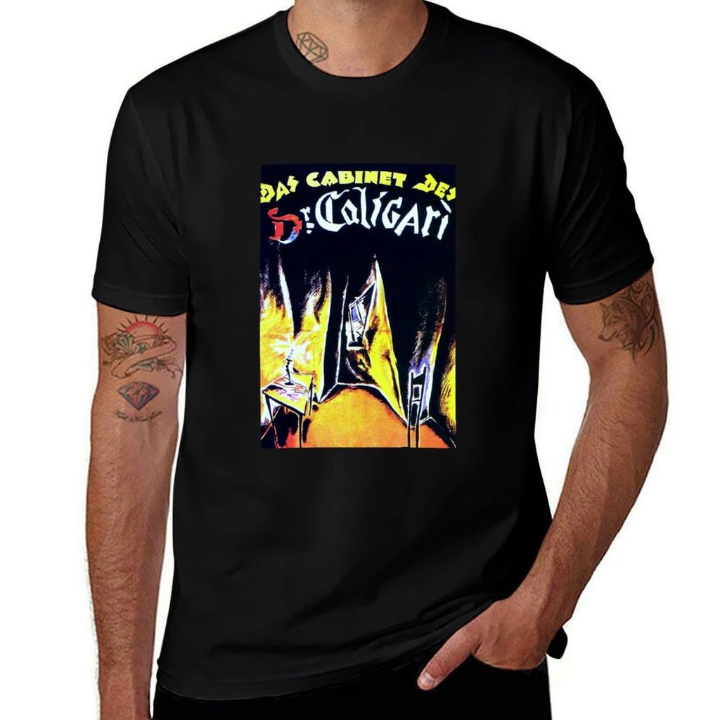 Caligari Poster With Chair TShirt Classic Graphic Short Sleeve Top