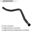 Lower Radiator Coolant Hose for Honda Accord 2.3L 1998-2002 Good Sealing Water Hose Pipe No.19502PAAA00 Rubber 1 Pc