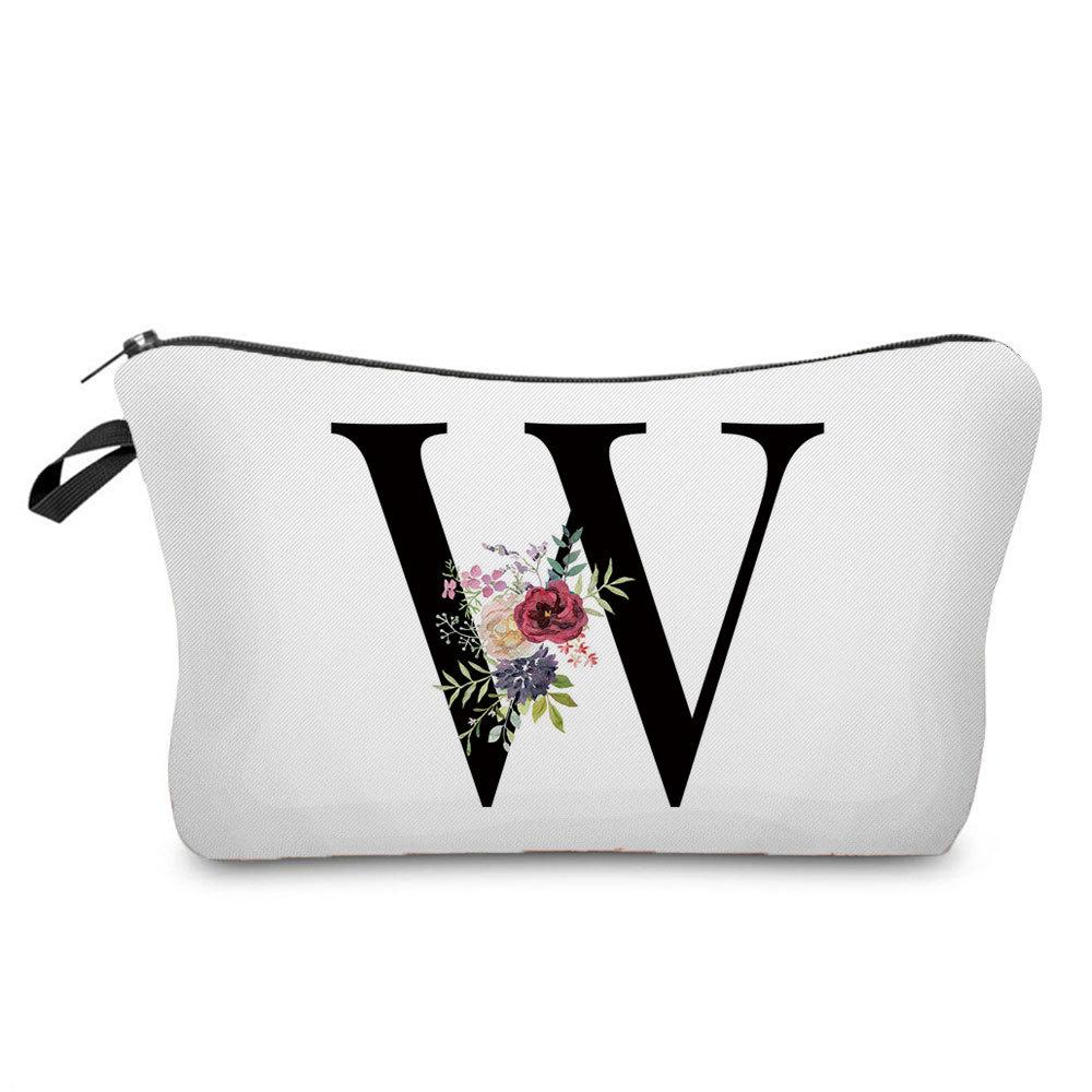 Women Letter Print Cosmetic Bag Toiletries Organize Travel Storage Case  6423 KTB