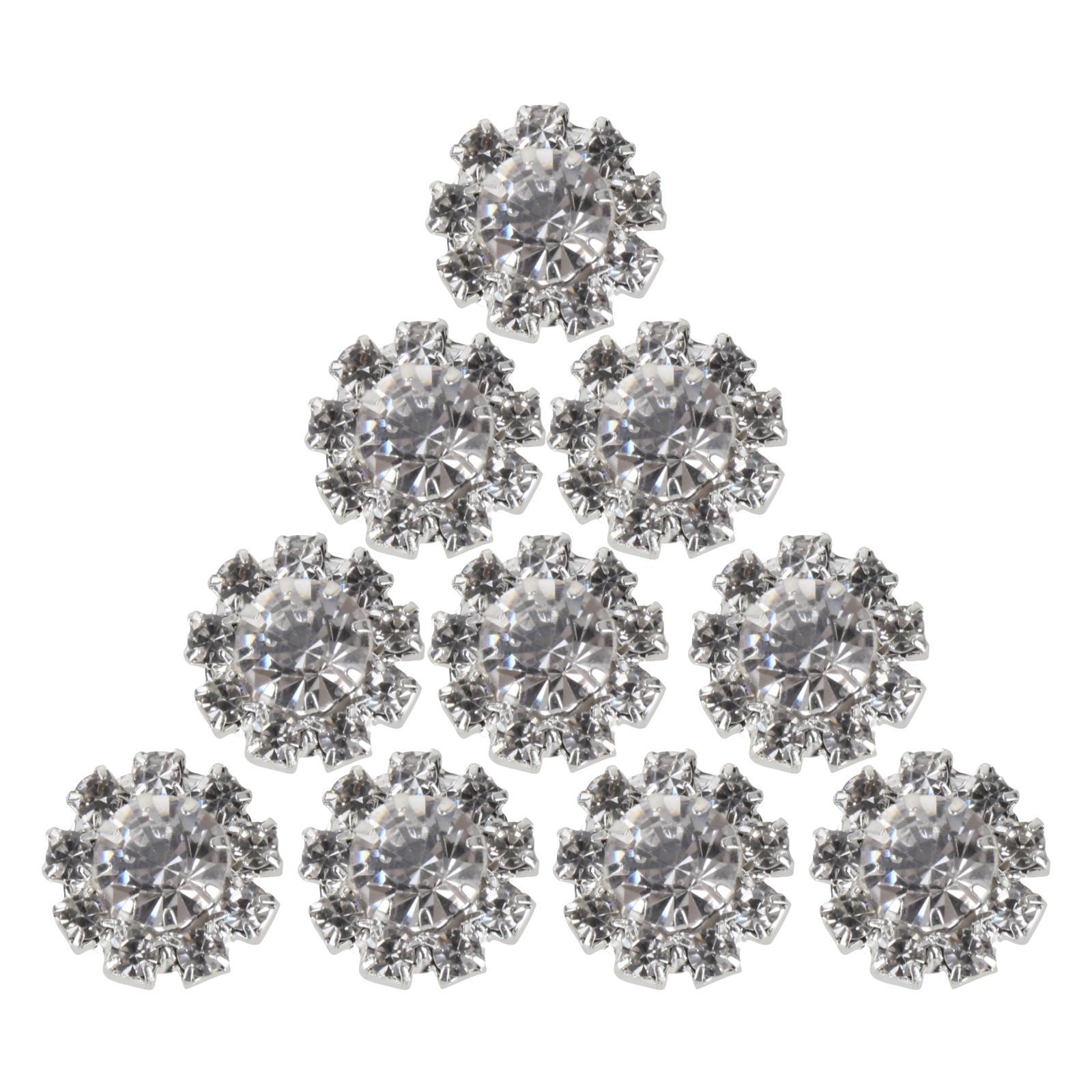 

Jewel Cover Alloy Rhinestone Flatback Flower for Clothes Decoration Dress Accessories Scrapbooking