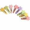 8/16 Pcs/set Flower Multicolor Bownot Hair Clips Plastic Hair Barrettes Bangs Hairpin  Women