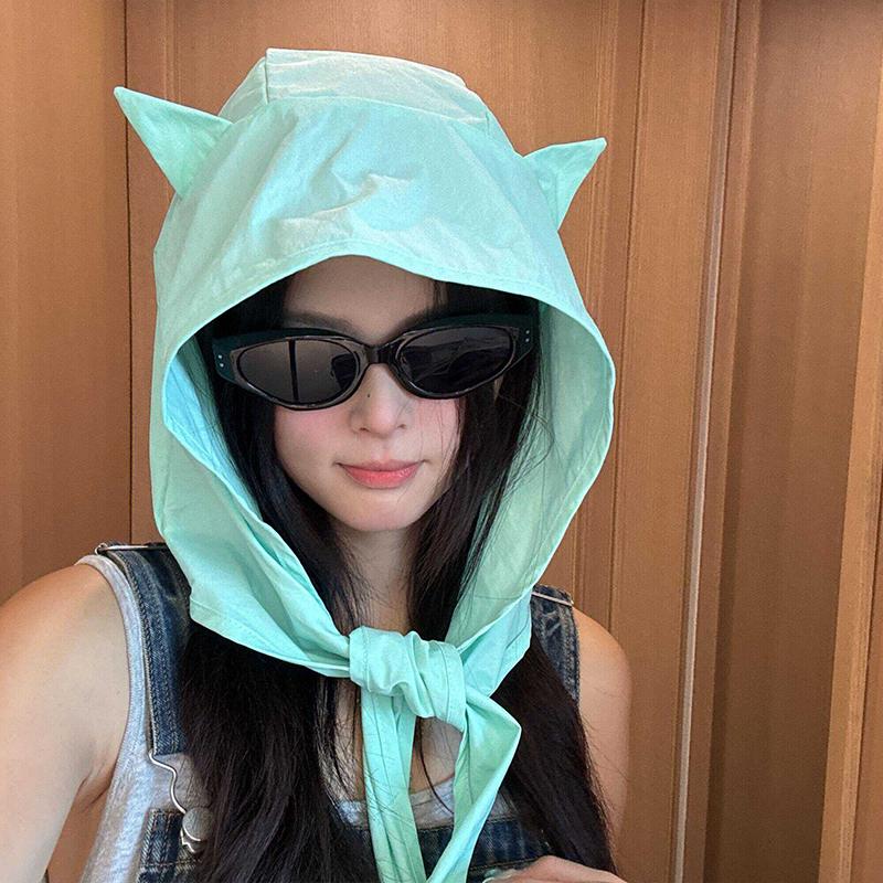 NEW 1PCS Women's Sun Hat with Cat Ears, Fashionable UPF Sun Protection Cap, Quick-Drying Adjustable Hat for Outdoor Activities