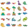 50 Dinosaur Stickers, Graffiti Personality Cartoon Cute Tyrannosaurus Rex Series Creative Q Version Small Dinosaur Tram Stickers
