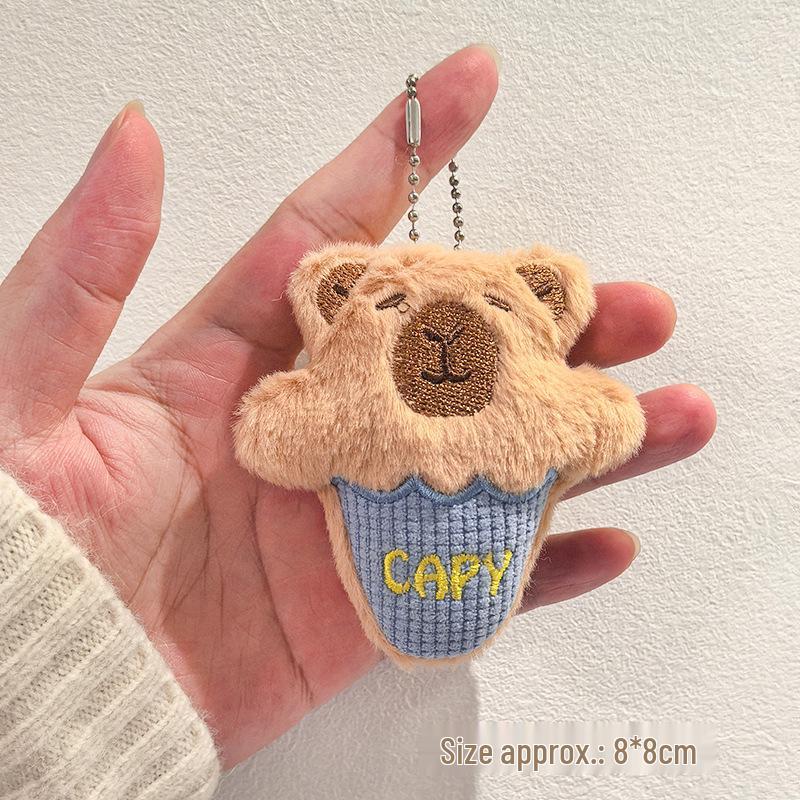 Year of the Sheep Lamb Keychain: Cute Plush Pendant for Students' Bags