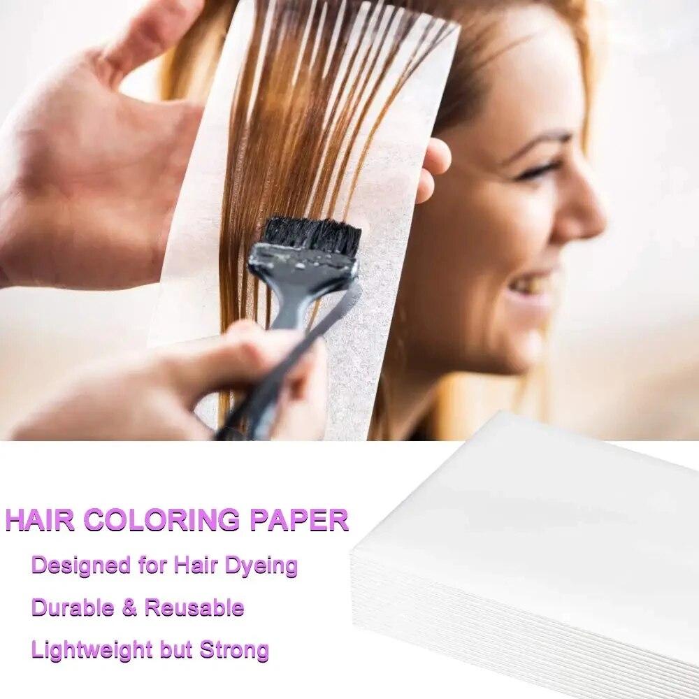 Lot de 50 bandes professionnelles réutilisables en mousse pour salon de coiffure, papier colorant, bandes de mise en évidence pour salon de coiffure, coiffeurs, nouveauté 2025