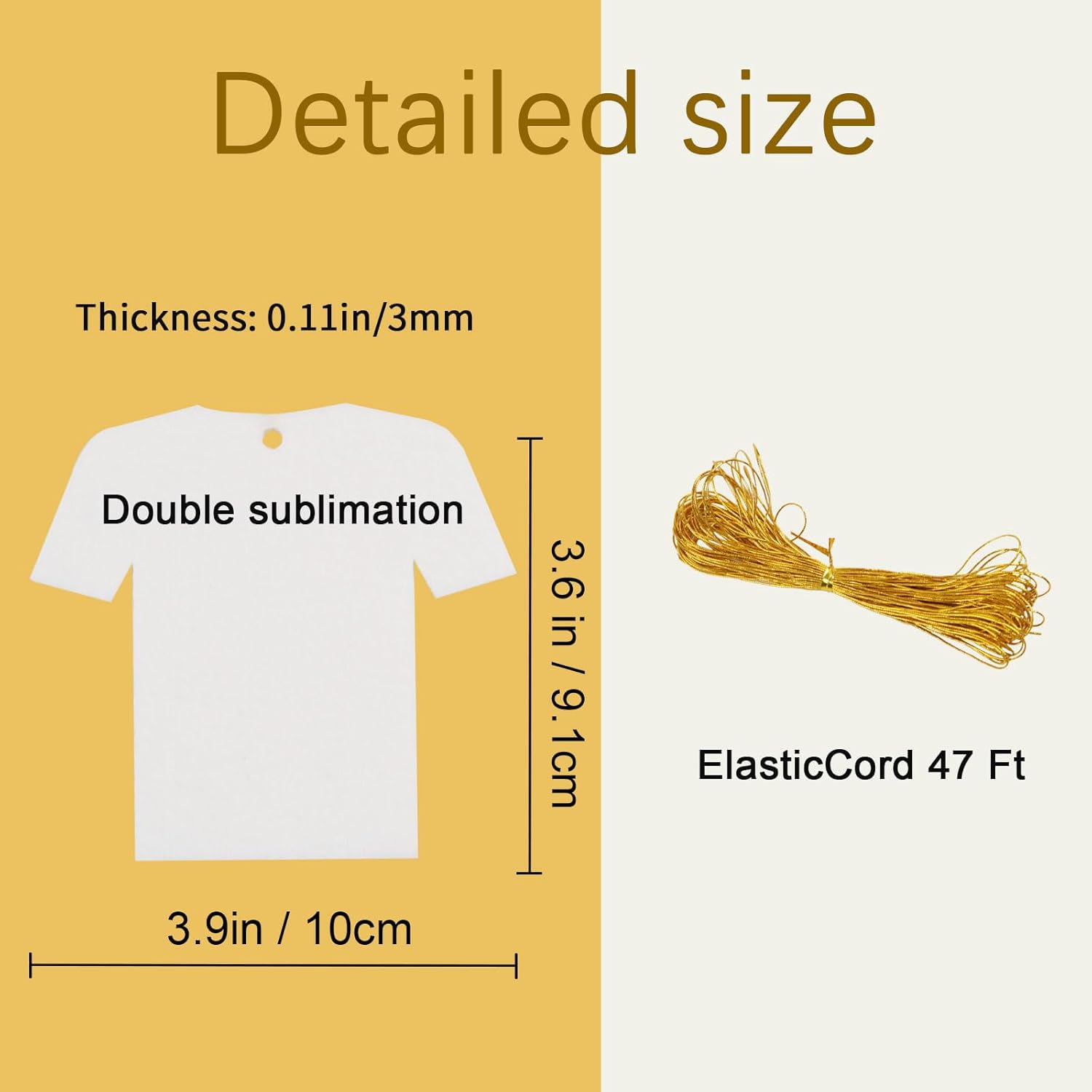 50 pcs Sublimation Ornaments Blank,Sublimation air fresheners Blanks,Sublimation Blanks Products DIY Air Freshener for Car and Home Hanging