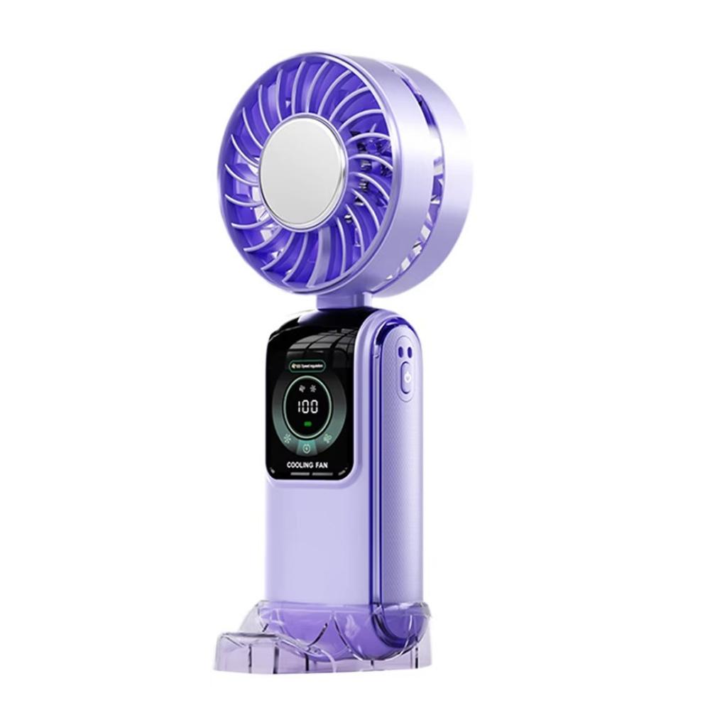 

Вентилятор кондиционера со скоростью 100 уровней, цифровым дисплеем, маленькие персональные охлаждающие вентиляторы, кемпинг фиолетовый