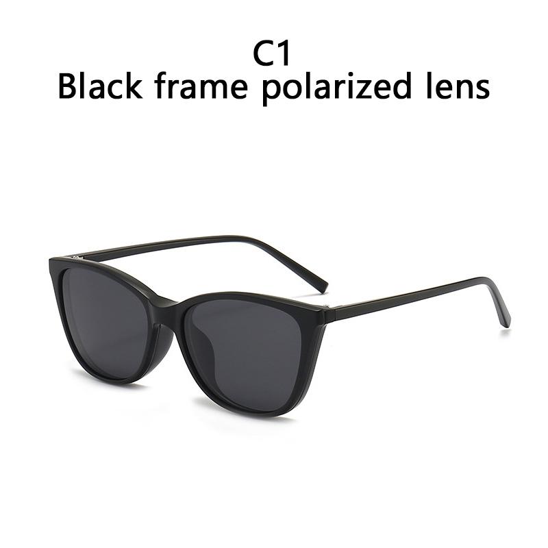 1/6 In 1 Magnetic Clip Sunglasses Prescription Glasses Frame TR90 for Men Women Night Vision Lenses Cat Eyes