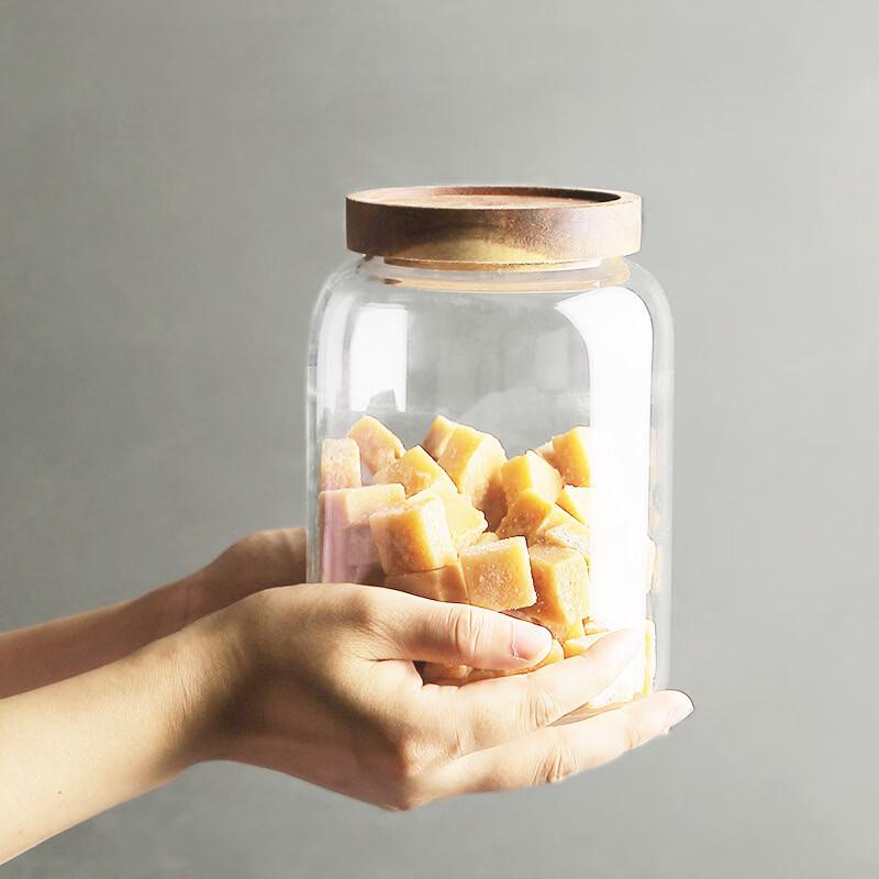 ZISIZ Glass Food Storage Jar