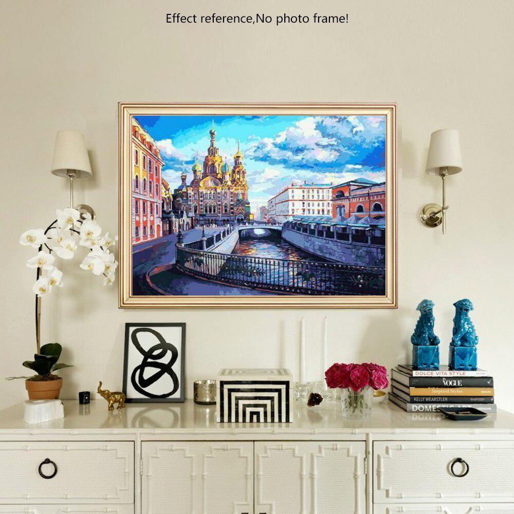 Diamond Embroidery Castle Landscape Full Round 5D DIY Diamond Painting Cross Stitch