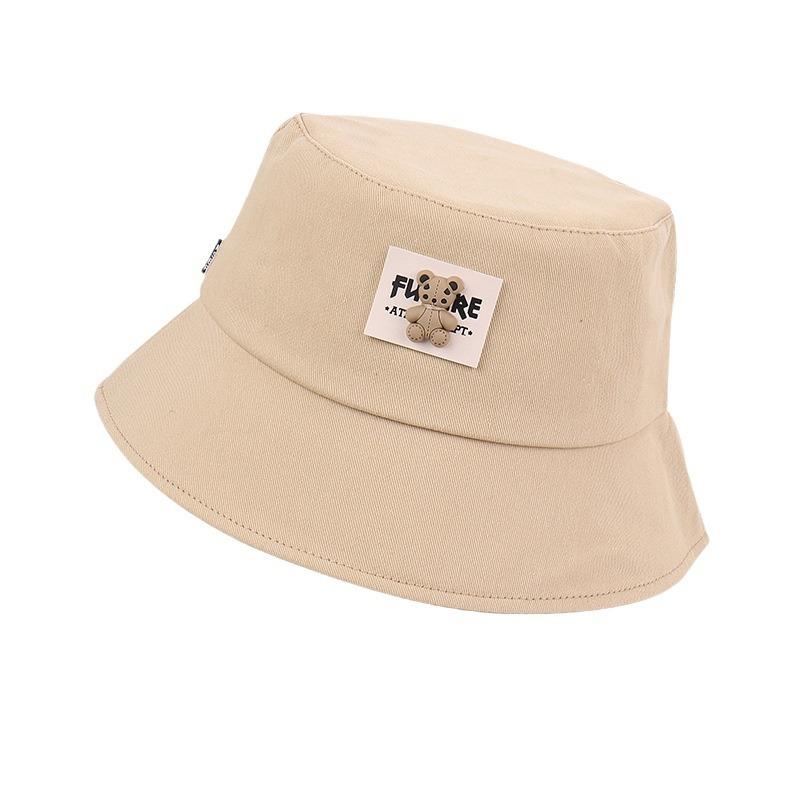 Spring New Sunshade Basin Hat Women's Casual Versatile Cartoon Bear Fisherman Hat Outdoor Sunscreen Bucket Hat