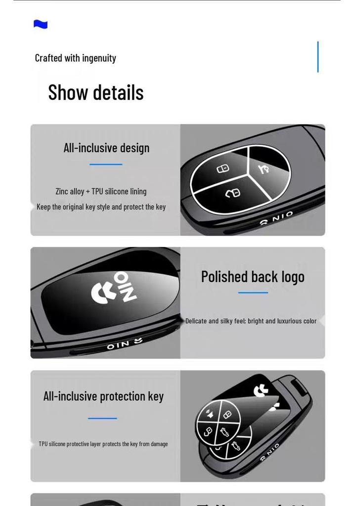 Nio ET9/ES8 2026 Key Case: High-End Car Buckle Shell