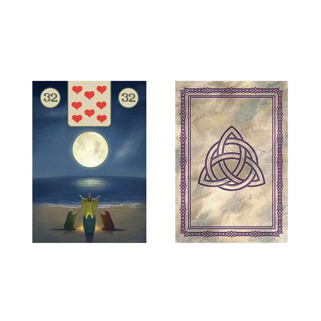 Kancharo Lenormandkarten, 36-teiliges Tarotkartenset [Pagan Lenormand Orakel] Enthält japanische Lenormandkarten-Anleitung & Beutel (Authentisch)