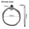 Engine Oil Filter Wrench with Premium Steel Build and Strong Chain Links Essential Tool for Mechanics and DIY Enthusiasts
