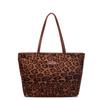 Premium Texture Tote Bag Women's Large-capacity Underarm Bag Ins Style Retro Leopard Print Flannel Shoulder Messenger Bag Women's Bag