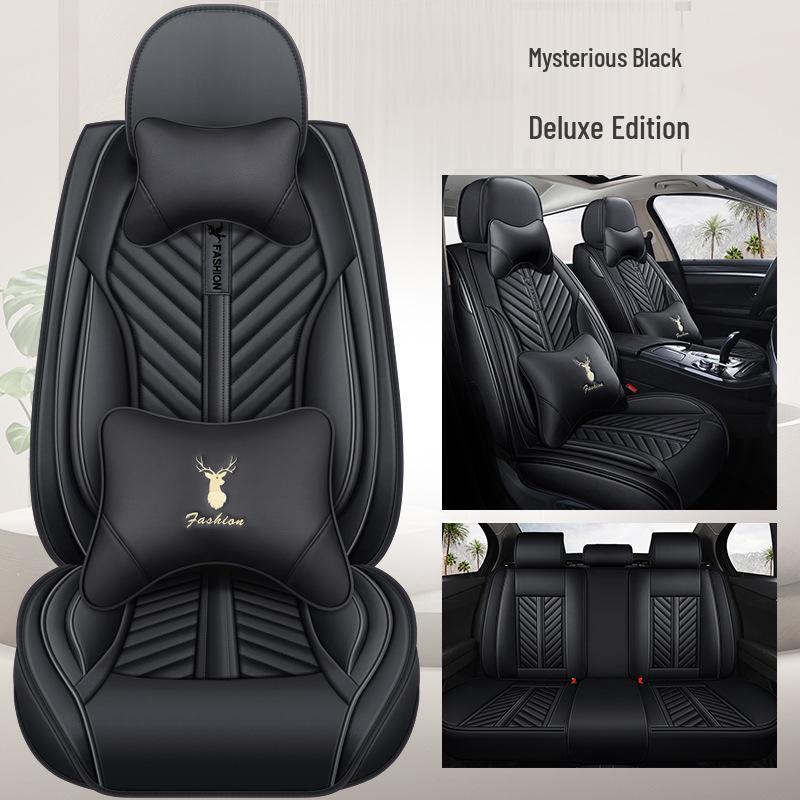 Universal Four-Season Sporty Microfiber Leather Car Seat Cover