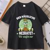 Der Hassliche Heiratet TShirt Funny Short Sleeve Women Cotton T Shirt Comfortable Round Neck Printed Tshirt Designer Clothing
