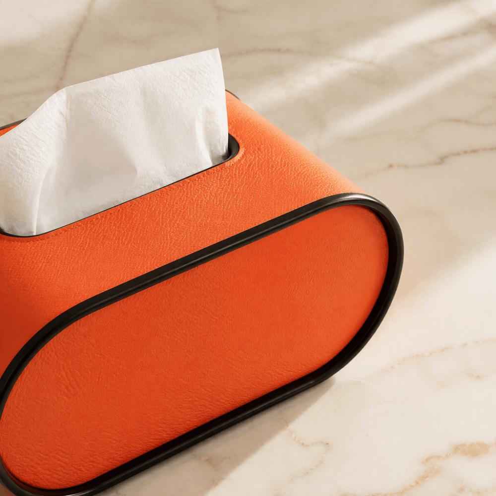 Leather Paper Towel Box Multi-functional Paper Towel Dispenser Gift Tissue Storage Box  Living Room