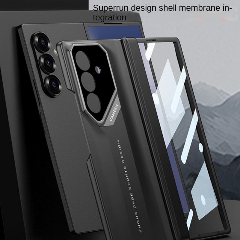 Supercar Design Magnetic Hinged Glass Protective Film Case for Samsung Z Fold 7 Galaxy Z Fold7 Fold 6 5 4 Lens Protect Cover