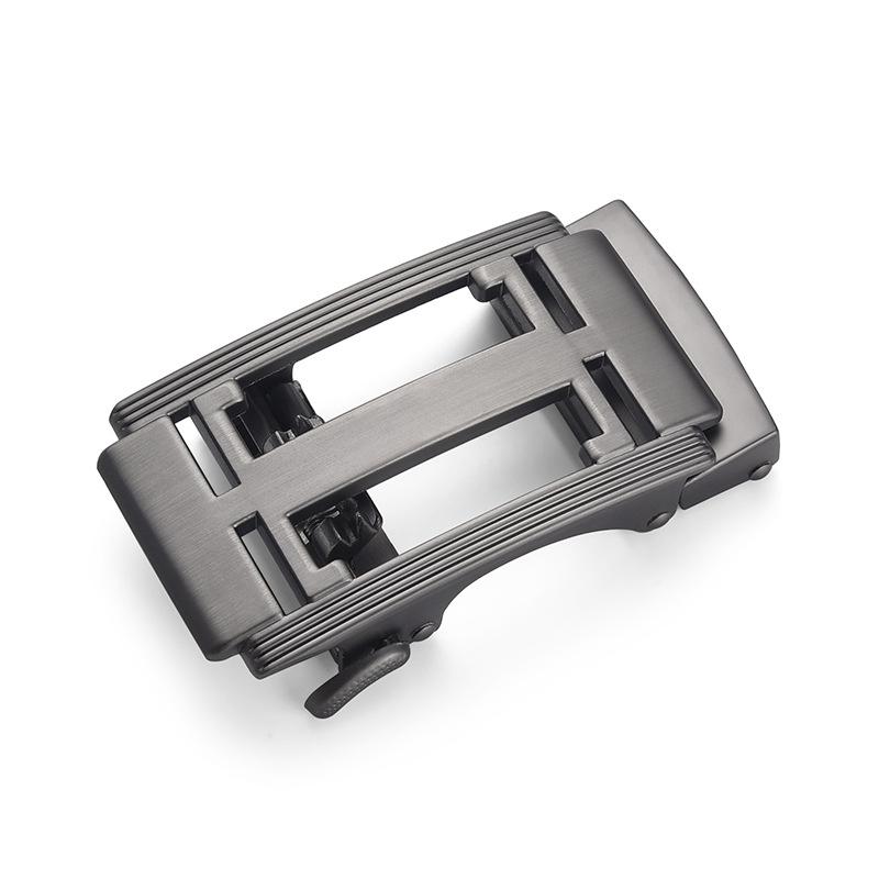 Men's Rectangle Auto Lock Belt Buckle Single 4.0 Points Zinc Alloy Vintage Jeans Button Flat Toothless Exquisite Workmanship
