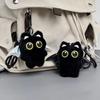 Bib Black Cat Plush Doll Keychain Fish Car Key Ring New Doll Bag Pendant  School Bag Decoration