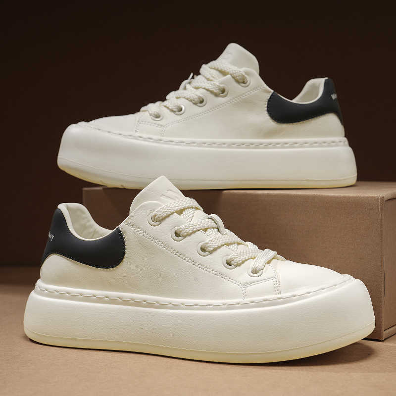 Fashion Outdoor Thick Heel Brown Men's Shoes Casual Luxury Design Sneakers Trainers For Man Sport Sports-leisure Outings Teniis