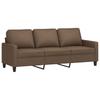 Vidaxl 3-Piece Lounge Set, Fabric Upholstered, Brown
