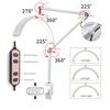 Embroidery Nail Art LED Eye Protection Light Beauty Salon Professional U-shaped Floor Light Portable Half Moon Beauty Lamp
