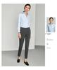 083 Women's Color-Spun Striped Professional Straight-Leg Slimming Suit Pants