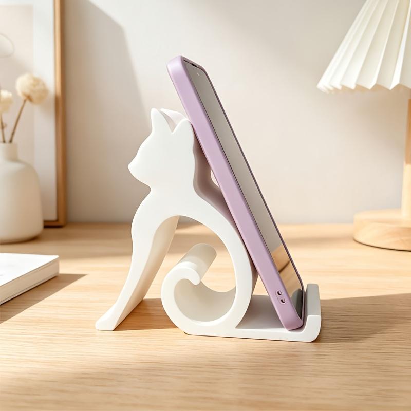 Adorable Kitten Shape Device Support Stand Hands-Free View Holder Ideal For Desk Bedside Car Cat Lovers