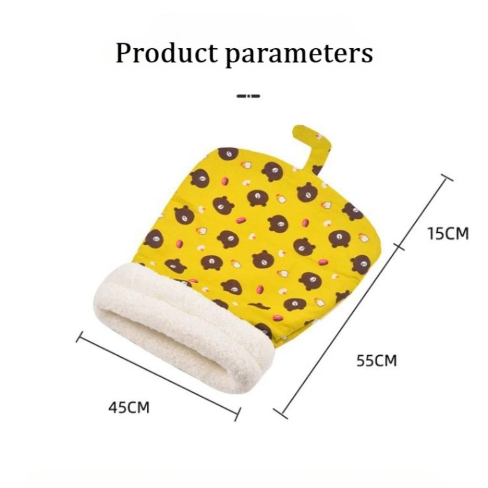 Cat Sleeping Bag Cat Nest Lamb Wool Material Winter Warm Pussy Sleeping Bag Semi Enclosed Design Kitten Nest Cartoon Pet Supplie