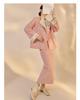 New Chinese Embroidered Wool Coat & Skirt Set - Women's NY027