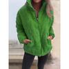 2026 Autumn Winter Women's Corduroy Stand Collar Long Sleeve Short Jacket with Pockets