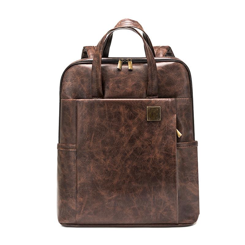 Business Backpack Female PU Backpack Student Schoolbag