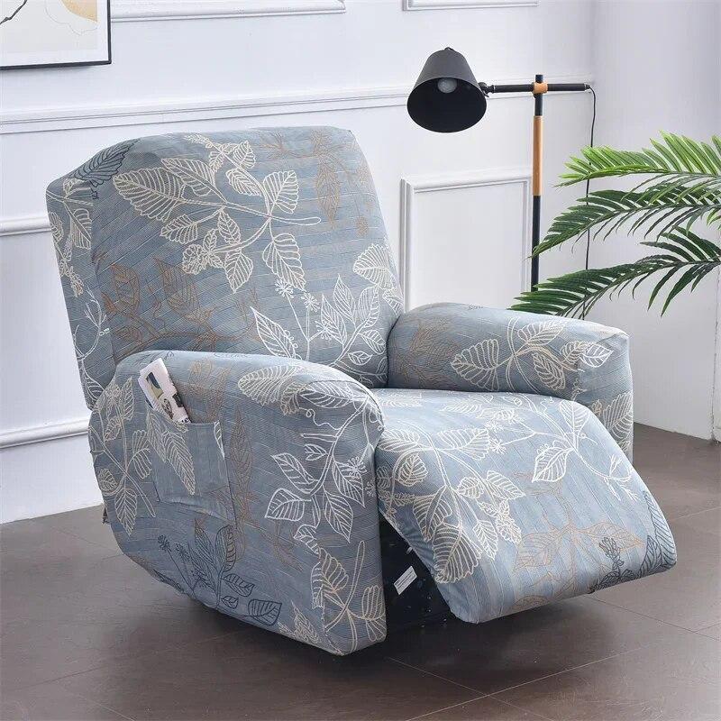 Nordic Flowers Recliner Sofa Covers Lazy Boy Elastic Sofa Protector Slipcover Relax Armchair Cover Lounge Home Pets Anti-Scratch