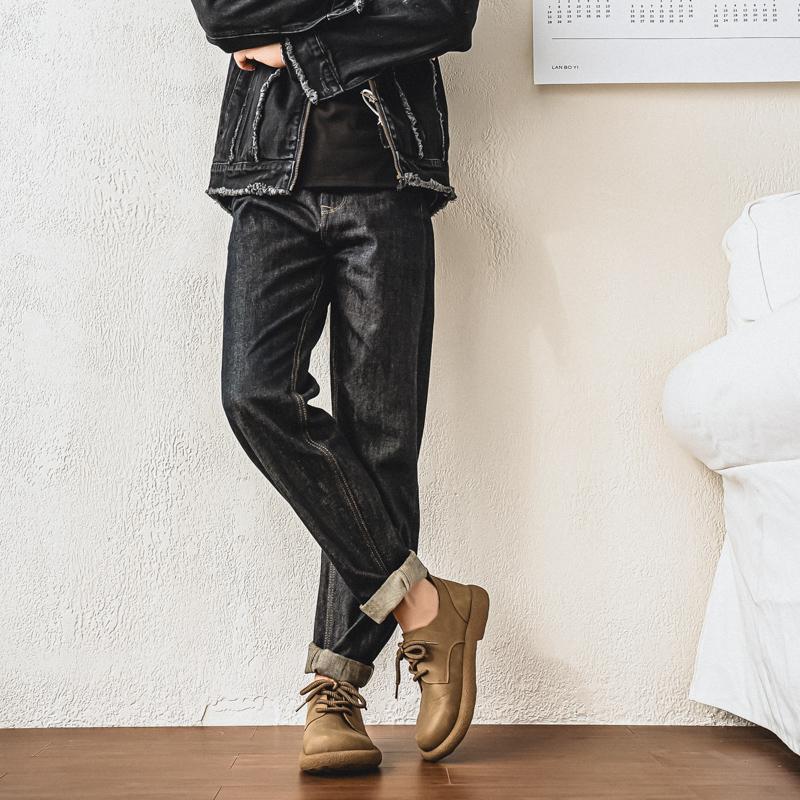 Men’s Retro Short Boots Shoes Fashion Casual Driving Shoes Black Brown Wide Head Shoes Plus Size