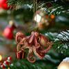 Christmas Octopus Ornament Coastal Holiday Hanging Decoration 2D Acrylic Deep Sea Xmas Tree Ornament Nautical Gift for Ocean Lovers