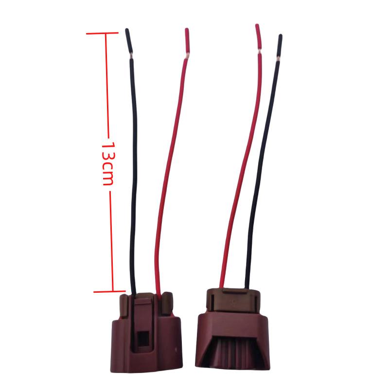 2pcs Headlight Socket Plug Bakelite Connector HIR2 Wiring Connector Plug Adapter 9006 9012 HB4 9005 Bulb Replacement