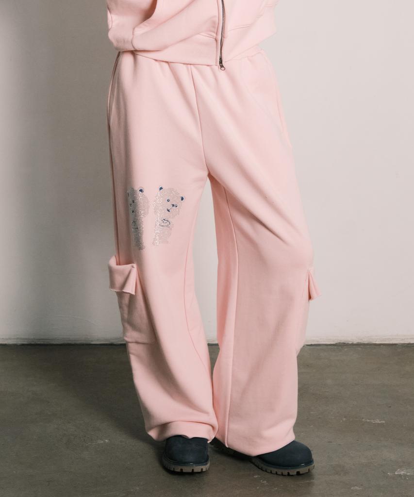 NYXX Rhinestone Dalgomm Jogger Pants Pink