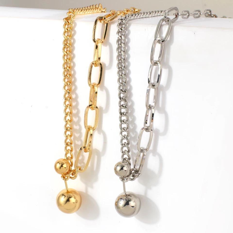 New Niche Design Stainless Steel Hip Hop Tide Brand Sweater Chain Ladies Collarbone Chain Titanium Steel Jewelry Necklace