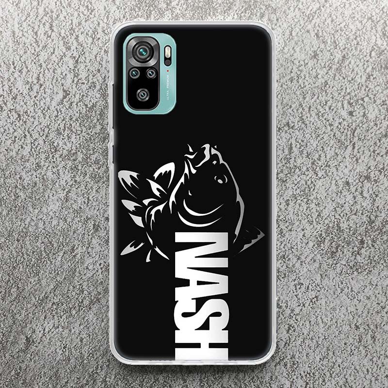 Nash Fishing Art Print Soft Case for Xiaomi Redmi Note 14 13 12S 11S Phone Shell 10 Pro Plus 11E 11T 12 11 10S 5G Cover Soft Cas
