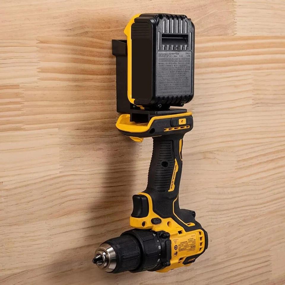 1-5PCS Tool Mount for Dewalt for Milwaukee 18V 20V Drill Tools Battery Holder Battery Mount Dock Holder Fixing Seat
