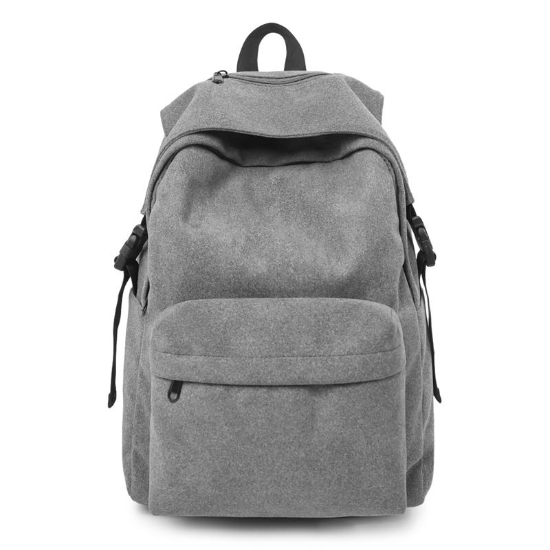 Рюкзак большого объема однотонный Школьная сумка для студентов Унисекс рюкзак