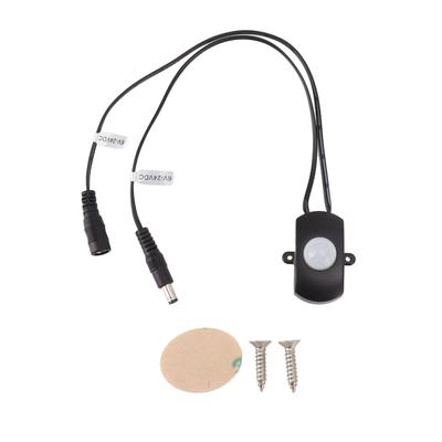 PIR Motion Detector Switch 120 Degree Angle Mini Infrared Auto Switch Detector for LED Strip Security System DC 6‑24V